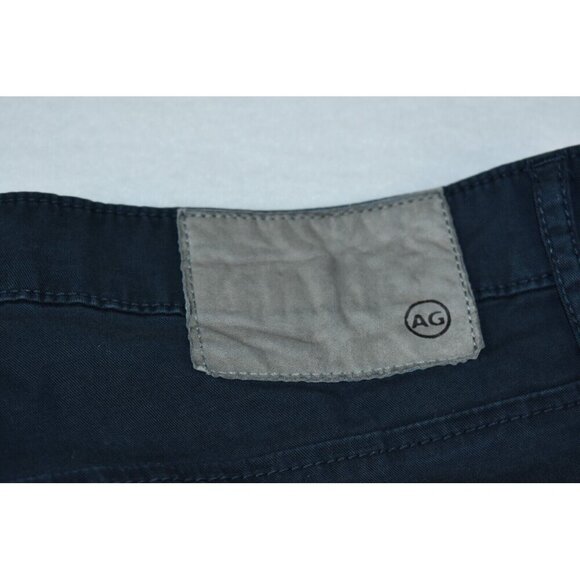 Adriano Goldschmied Green Label Men Chino Pants 31x27 Stretch Navy Slim Straight - Picture 12 of 15